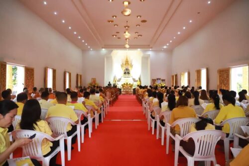 พม.อุบลราชธานี เข้าร่วมพิธีเจริญพระพุทธมนต์เฉลิมพระเกียรติ ถวายพระพรชัยมงคลแด่ในหลวงและพระบรมวงศานุวงศ์ ประจำปี 2568 วันที่ 28 พฤษภาคม 2568