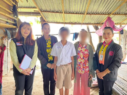 พม.อุบลราชธานี ติดตามผลครอบครัวอุปการะคนพิการ ที่เข้าโครงการครอบครัวอุปการะคนพิการที่ไม่มีผู้ดูแลในระยะ 6 เดือน วันที่ 19 พฤษภาคม 2568