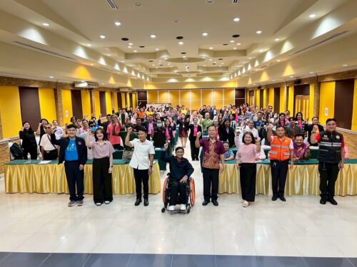 พม.อุบลราชธานี จัดการประชุมเชิงปฏิบัติการรวมพลังเตรียมความพร้อมดูแลช่วยเหลือคนพิการในสถานการณ์ภัยพิบัติ วันที่ 21-22 กรกฎาคม 2568