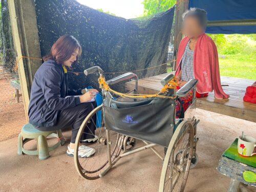 พม.อุบลราชธานี ลงพื้นที่ติดตามผลการปฎิบัติงานของผู้ช่วยคนพิการ ประจำปี 2568 วันที่ 25 สิงหาคม 2568